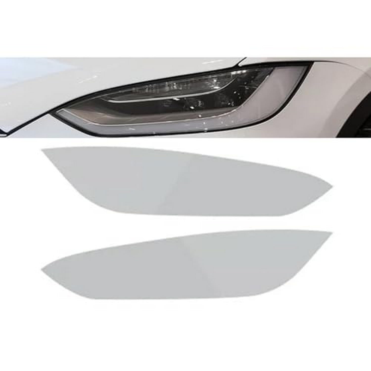 Film teinté phare Tesla Model X 2016 noir fumé transparent TPU
