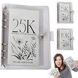 12-Month Envelopes Money Saving Challenge Binder, 12 Month Savings Challenge, Money Savings Challenges Book with Envelope to Save Dollars for Cash Saving (2.5K)