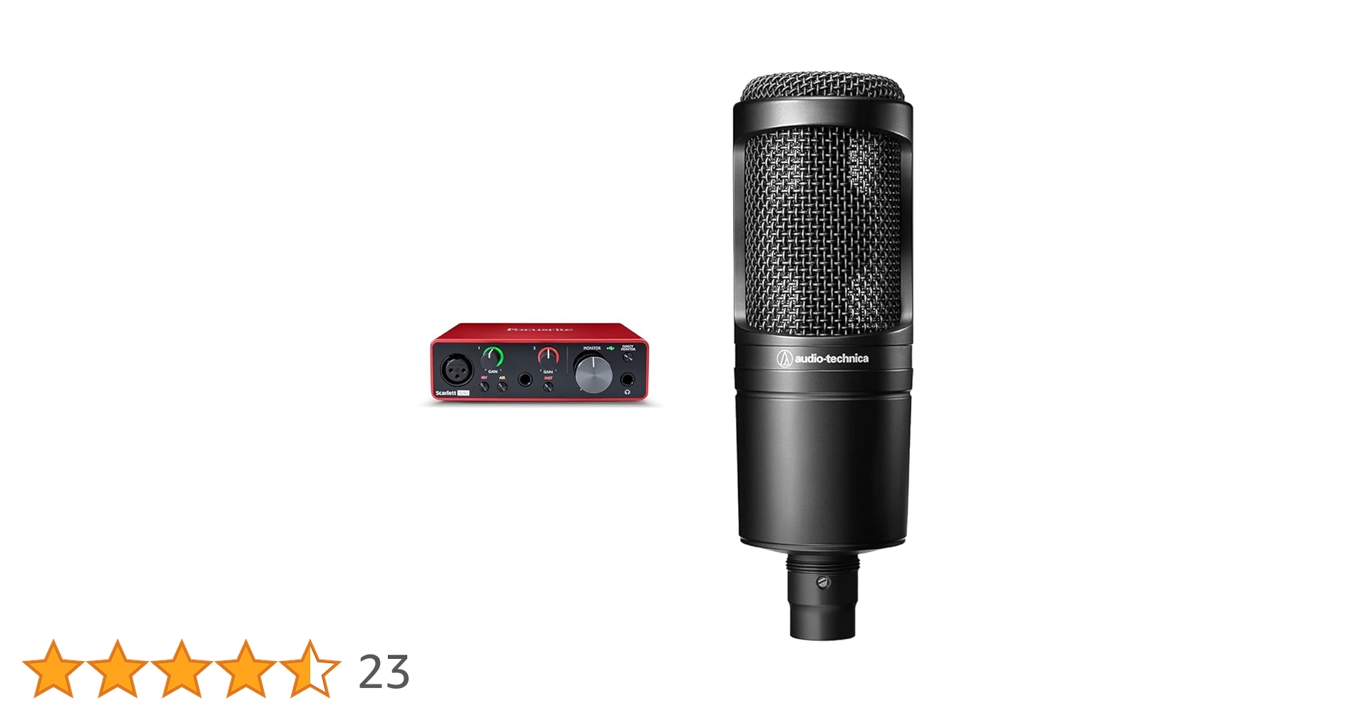 Focusrite Scarlett Solo & AT2020 セット Focusrite Scarlett Solo & AT2020 セット 配信機器・PA機器