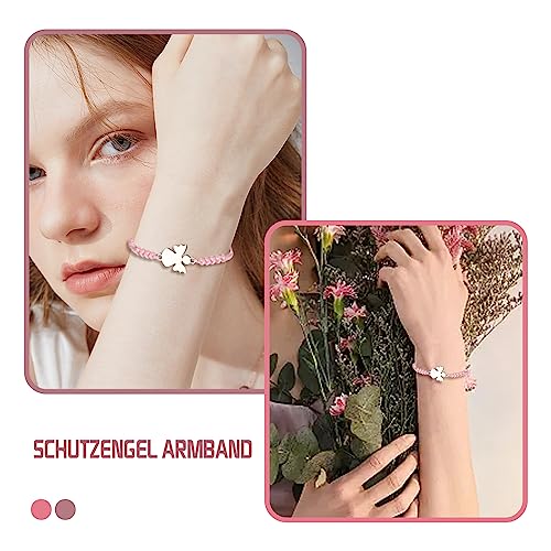Tirdkid Kommunion Geschenke für Mädchen,Handgefertigtes Schutzengel Armband,Erstkommunion Kommunion Geschenk, Rosenkranz- & christliches Erstkommunion Geschenk - Image 10