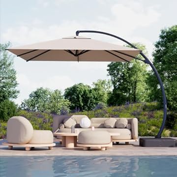 square cantilever patio umbrella