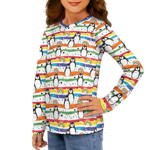 Xhuibop Girls Shirts Pullover Tops for Teen Girls Clothes Crewneck Sweatshirts4