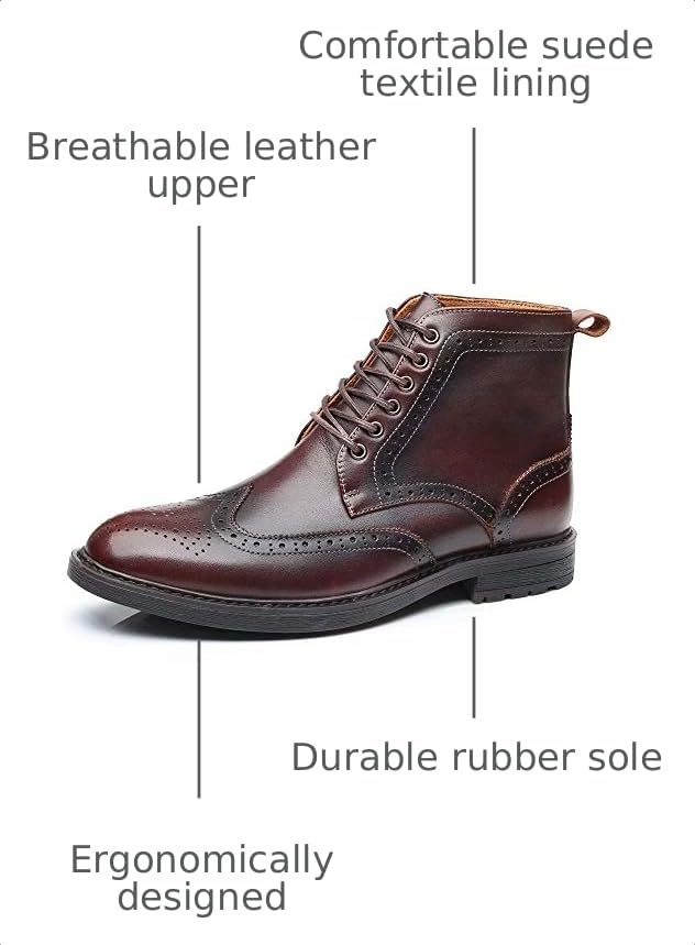Image of Arkbird Mens Chelsea Boots, Stylish and Comfort Leather Chukka Ankle Boots with Zipper