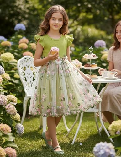 Image of PATPAT Girls Tulle Tutu Party Birthday Princess Formal Fancy Princess Dress