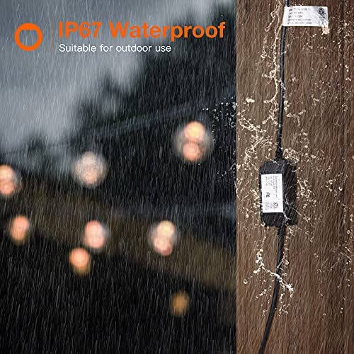 Addlon - Dimmer For Outdoor String Lights, 360W, Timing 1H/2H/3H/4H, 4 Brightness Level, Remote Control Kit, Control Led String Lights, Convenient Life Style #TOP3