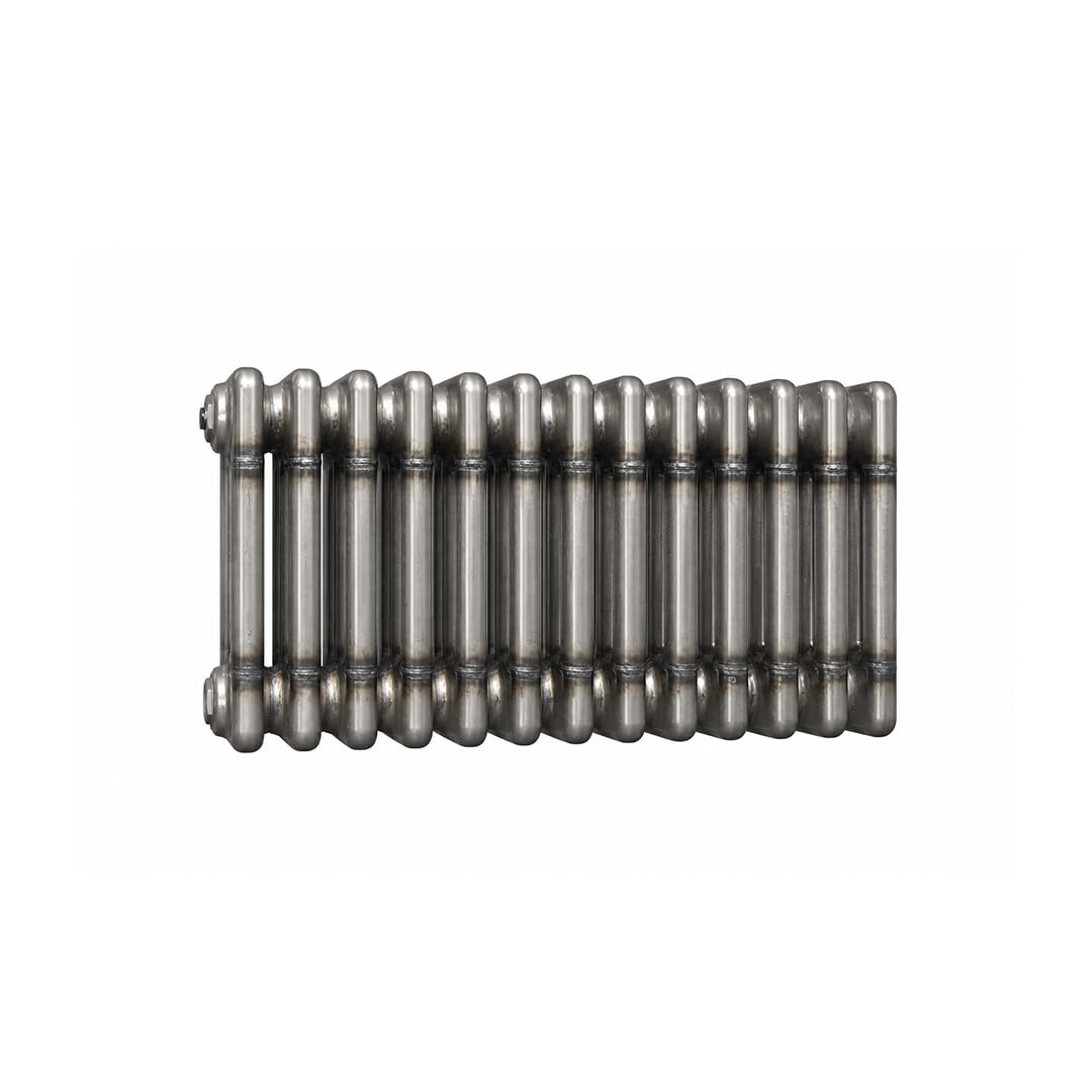 Lux Heat Bare Metal Lacquer Horizontal 4 Column Traditional Radiator 300mm (H) x 605mm (W) โ image 1