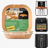 Air Fryer Liners Disposable for CHEFMAN Air Fryer, Power XL Air Fryer Liners, 6 qt 8QT Air Fyrer Liners, 9.5 inch Parchment Paper Liners for 10 Qt 12-Quart Air Fryer Oven