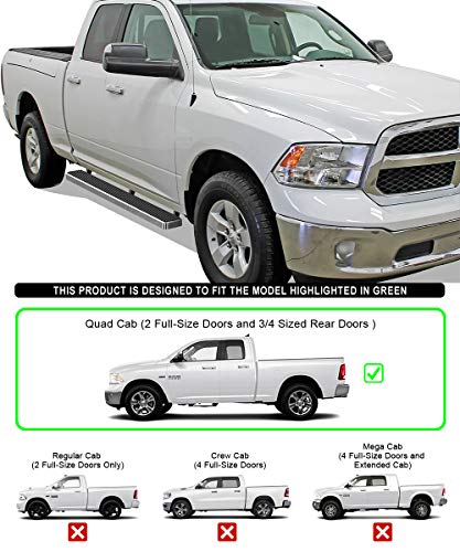 Estribos APS Running Boards 5 pulgadas Dodge Ram 1500 miniatura 4