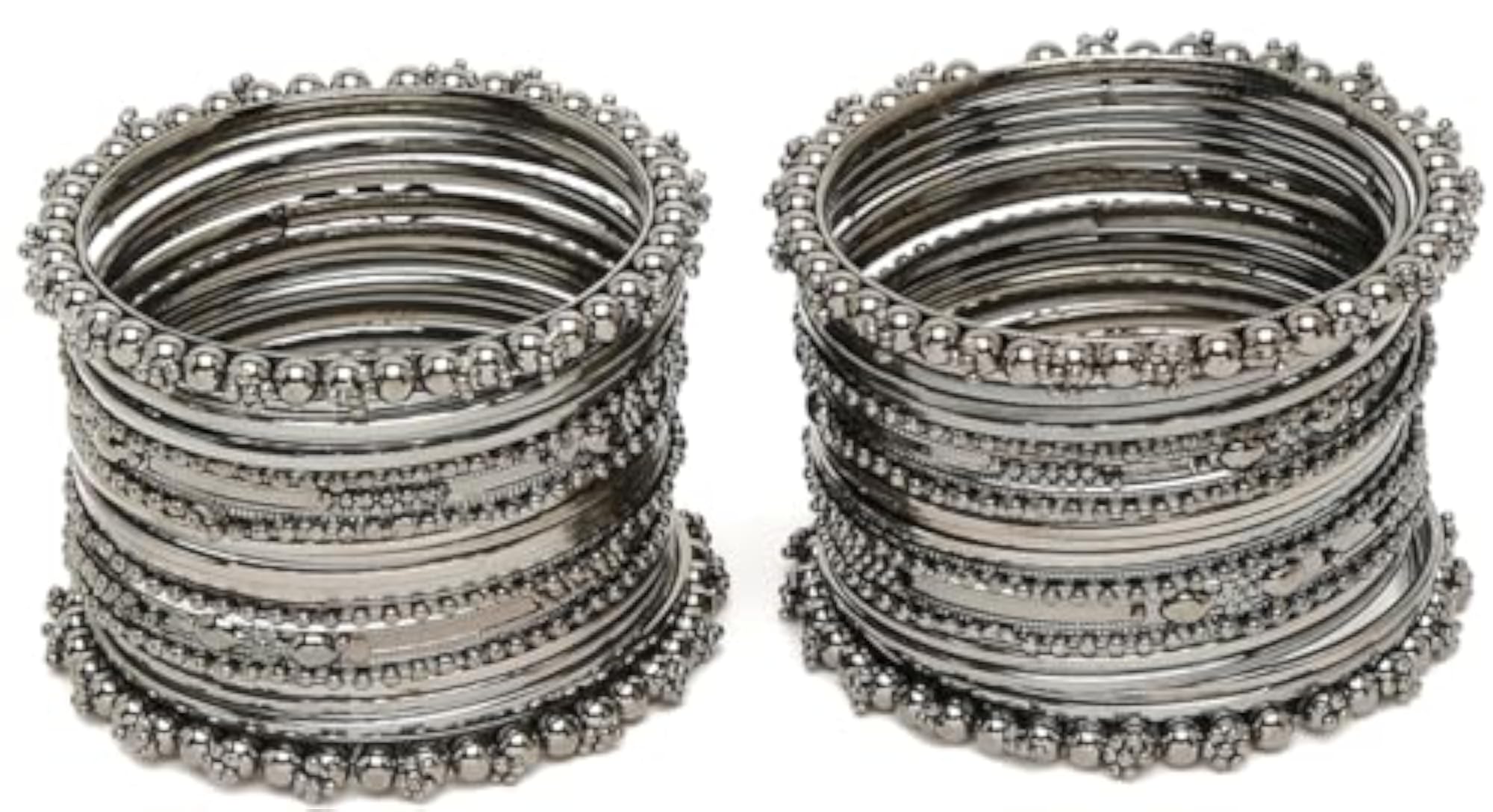 Set of 40 Black Bangles for Women