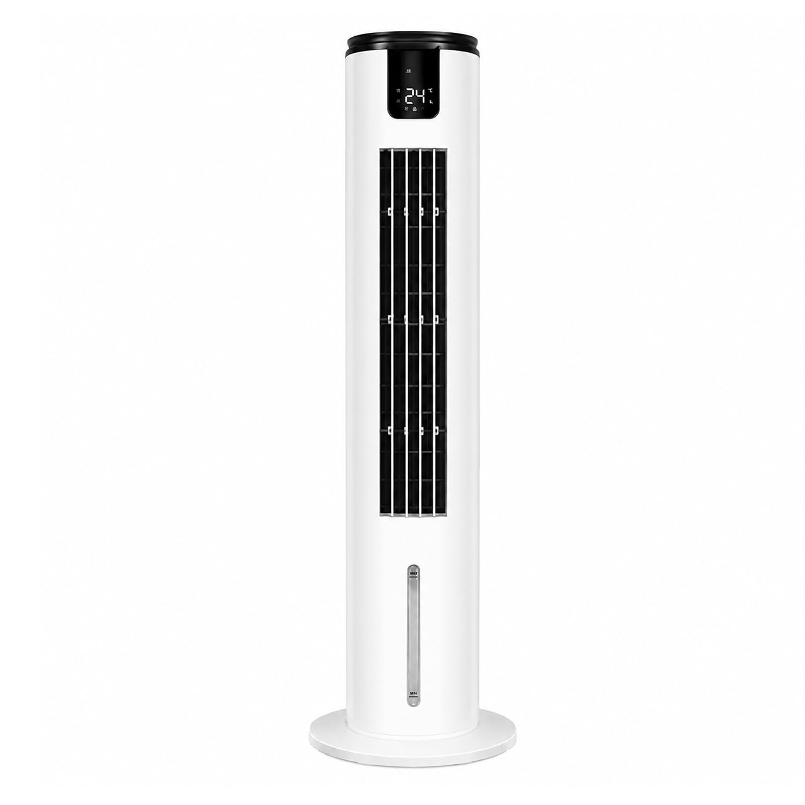 QYLTTDM Evaporative Cooler With 60° Swivel, Ortable Evaporative Air Cooler, Remote Control, 4.5l Water Tank, Ice Cubes For Efficient Cooling, Humidification & Air Purification For Home White