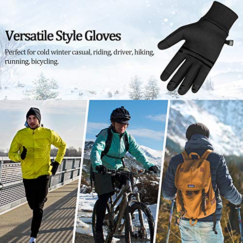 Cevapro Winter Gloves Mens Women Lightweight Running Gloves Touchscreen Gloves