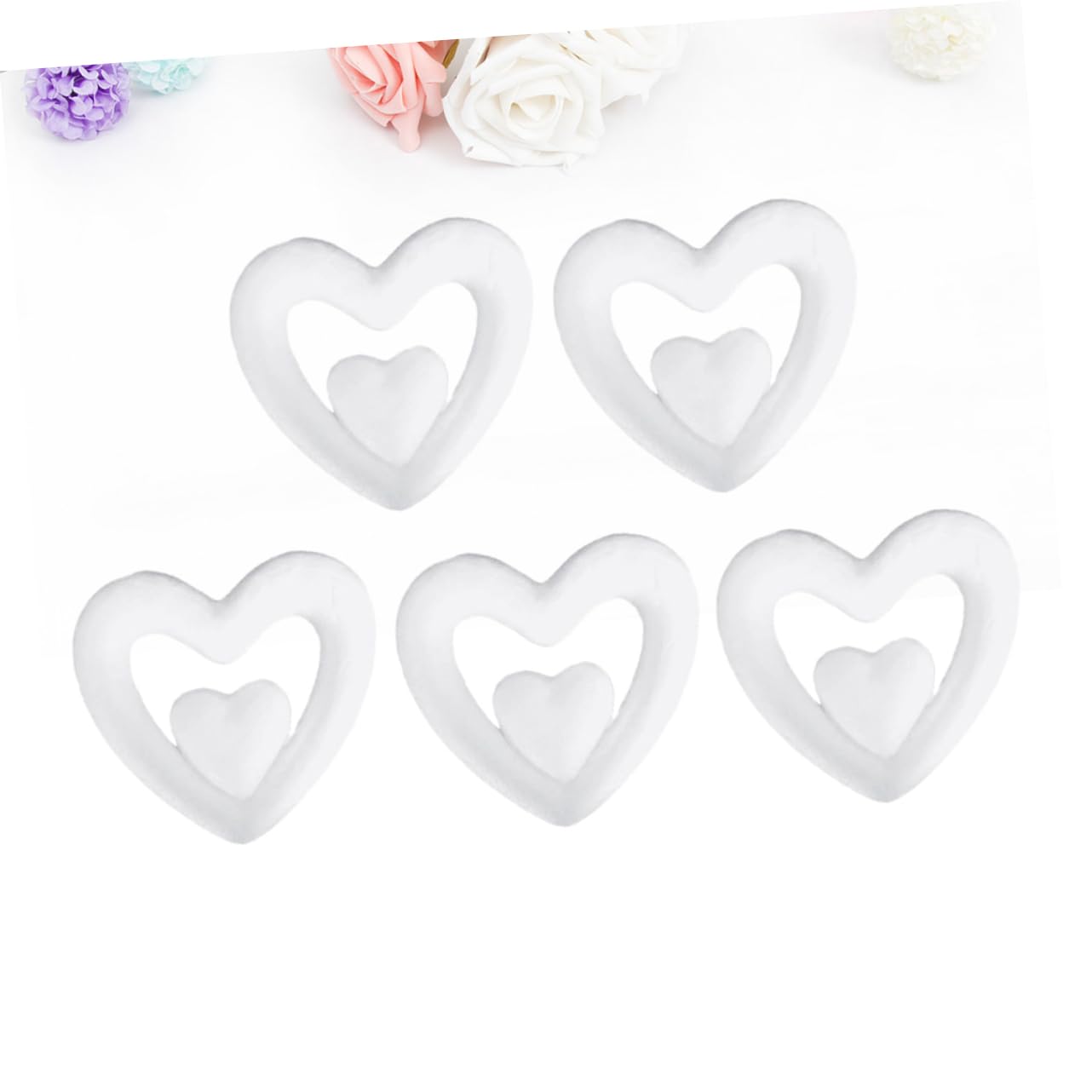 NUOBESTY 60 Stück Valentinstag Hängedekoration Herz Valentinstag Dekorationen Hochzeitsanhänger