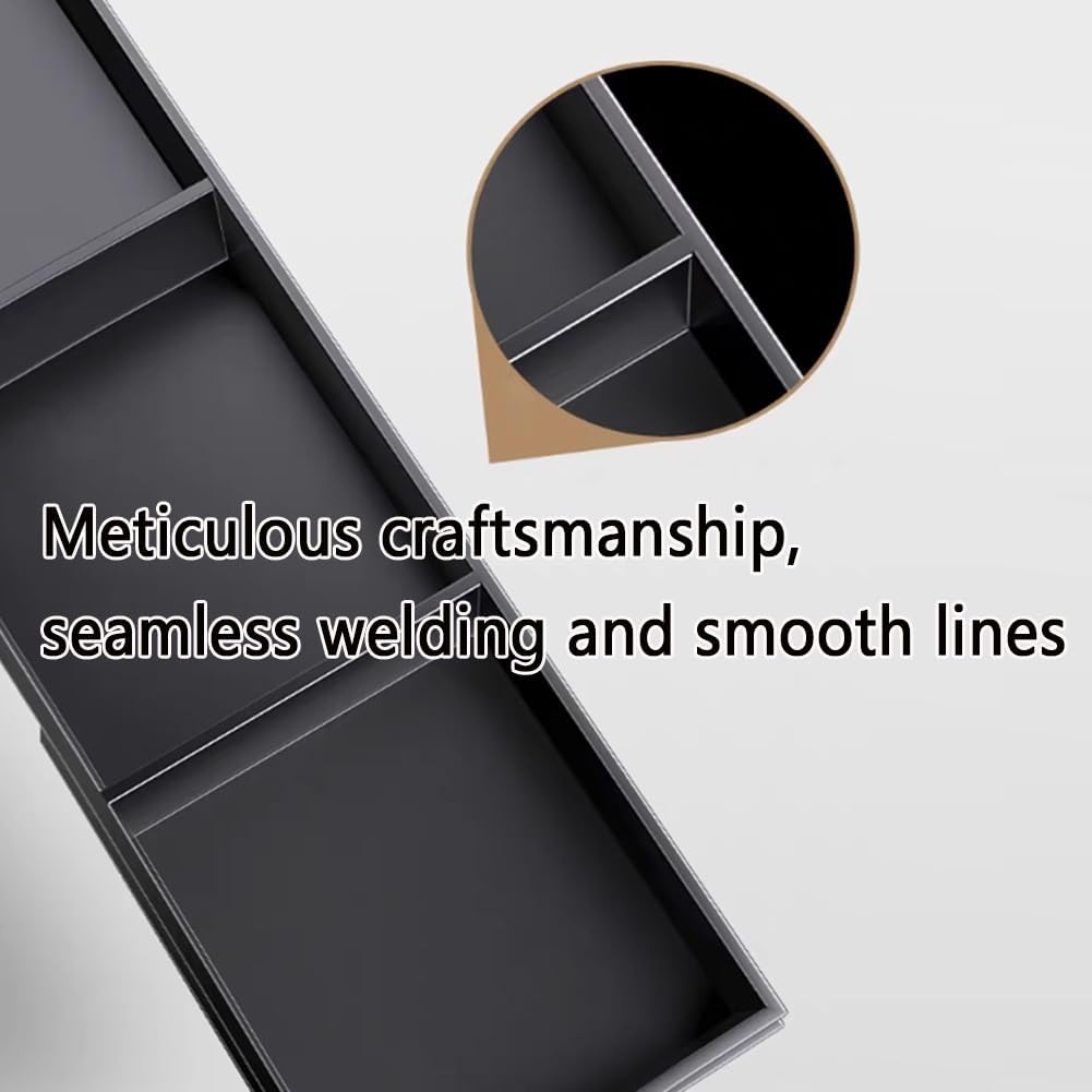 304 Stainless Steel Shower Niche, Recessed Shower Shelf, for Bathroom Storage Over Mount Installation, No Tile Need Recessed Wall Shelves(Gray/A,320x320x125 mm)