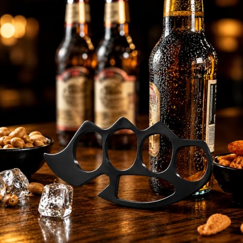 Image of Premium Tactical Stainless Steel Bottle Opener for Beer Bottle | Heavy Duty Knuckle Style Metal Opener Rust-Resistant, Compact & Lightweight Tool for Home, Bar, Kitchen,Travel Use & Gift for Man