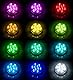 Lunartec Unterwasserlicht: 4er-Set RGB-LED-Unterwasserleuchten mit Fernbedienung, IP68 (Unterwasser LED, Unterwasserlicht, Unterwasserbeleuchtung Aquarium)