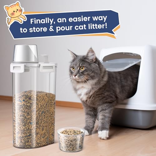 Contenedores para arena de gato Teenyyou 4 piezas con tapa hermética miniatura 4