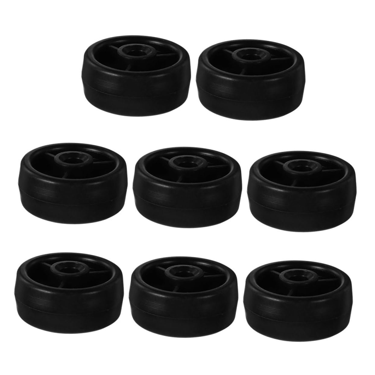 MAGICLULU 8pcs Treadmill Roller Wheels: Caster Wheel Replacement 0.32″ Inner Diameter for Gym Equipment Treadmill – 360° Swivel Quiet & High Load Capacity
