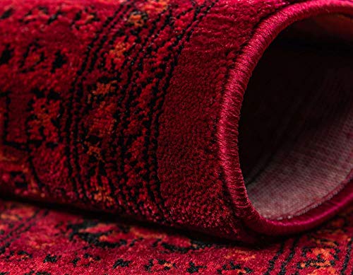 Tapete rectangular Unique Loom 152x244 cm rojo miniatura 5