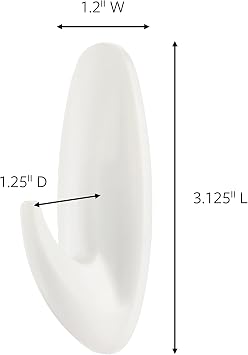 Command Medium Designer Hooks, 2 Hooks, 4 Strips