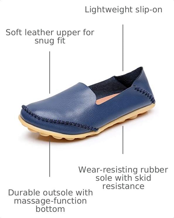 Image of VenusCelia Women's Streamline Comfort Walking Flat Loafer
