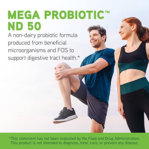 Davinci Labs Mega Probiotic Nd 50 - Non-Dairy Probiotic Supplement With Prebiotic To Support Digestive Health And Immune System - With Nondairy Probiotic Complex - Gluten-Free - 60 Vegetarian Capsules #TOP2