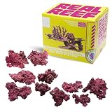 Real Reef Original Rock, 25 lb Mixed Box (Assorted Sizes) - Artificial Live Rock for Saltwater Aquariums, Porous Reef Rock for Marine...