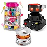 Hookah Coal Holder - Hookah Charcoal Holder – Hookah Heat Management System - Candy Hookah Tips - 60 pcs Glow in The Dark Jolly Tips - Individually Wrapped Hookah Tips - PRO Hookah Coal Burner