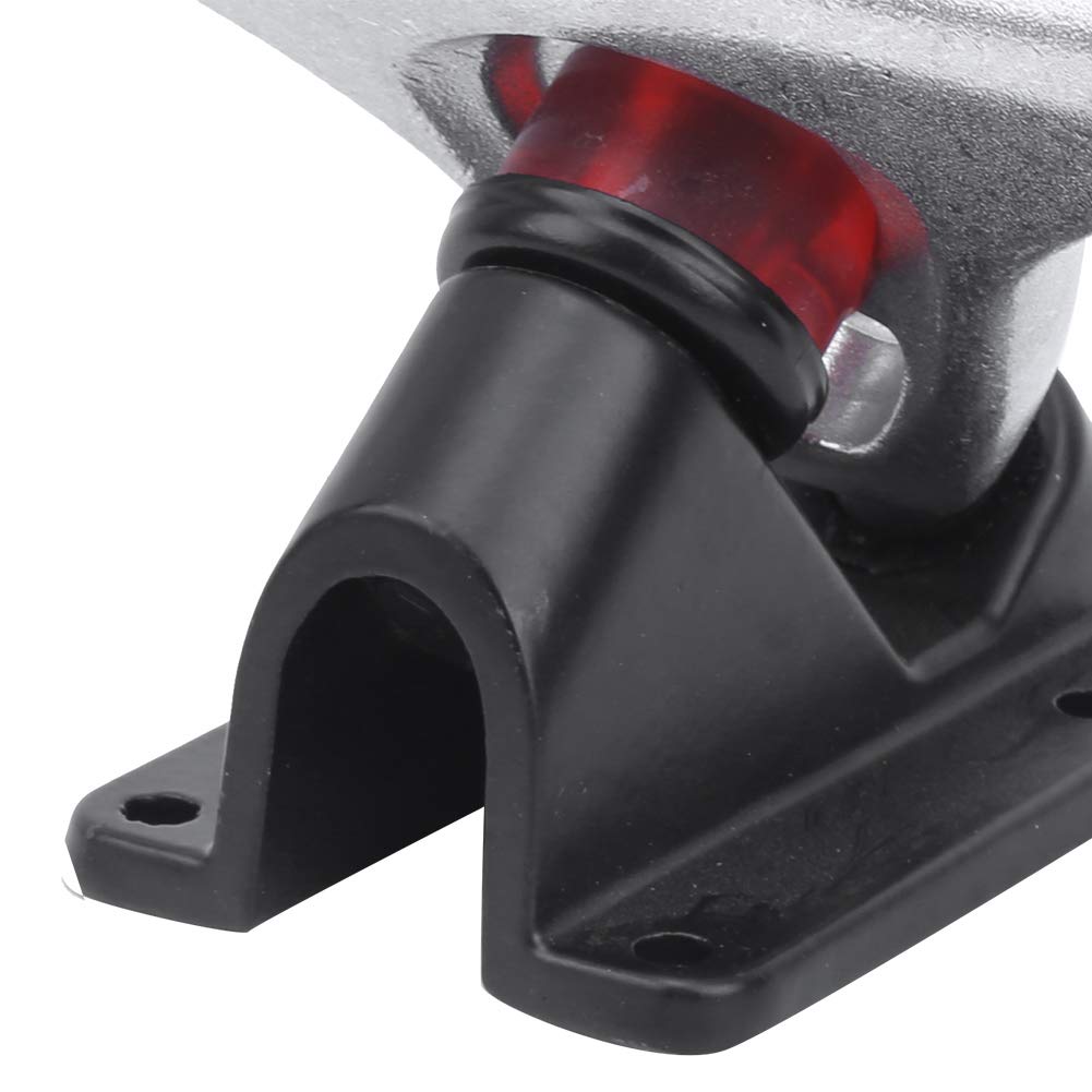 Tiiyee Eje de Monopatín, Longboard Camiones Patinar Aleación Aluminio Longboards Trucks Skateboard Truck Transmisión Skate Trueno Pulido Ejes Monopatines para Accesorio Monopatíns(Plata)