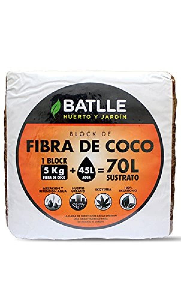 Semillas Batlle Sustratos Ecológicos - Block de Fibra de coco 5kg - 70l