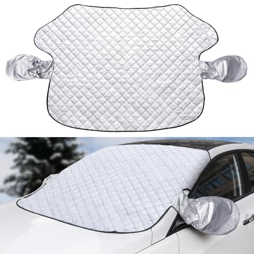 Image of Windshield Snow Cover for Car, Windshield Cover for Ice and Snow with Magnetic Edges, 5-Layer Thickened Protection, Winter Frost Guard Snow Shield Ice Cover, Universal for SUV, Truck, Sedan, Van