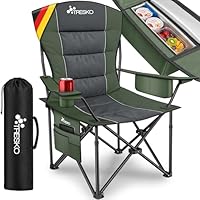 Tresko Opvouwbare campingstoel, belastbaar tot 150 kg, met a