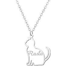 Personalized 1-3 Dog Names Necklace Custom Cat Pendant Necklace