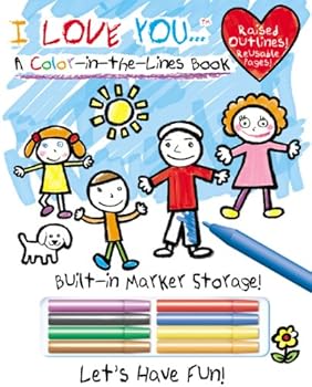 Paperback I Love You Color in the Lines Book