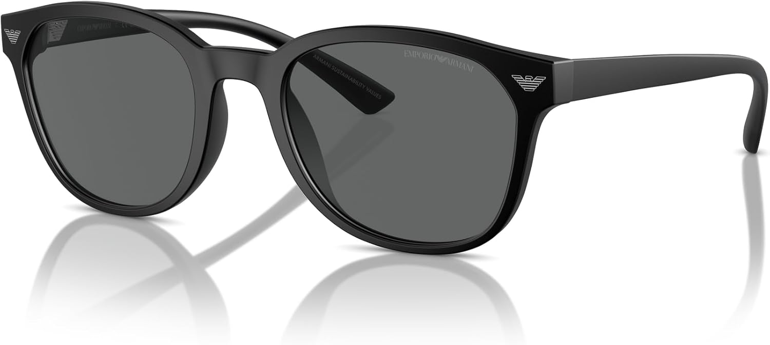 Emporio Armani Men's Ea4225u Universal Fit Round Sunglasses