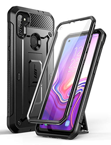 SupCase Unicorn Beetle Pro Series Case Designed for Samsung Galaxy A11 (2020 Release), Full-Body Rugged Holster & Kickstand Case with Built-in Screen Protector (Black)