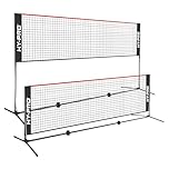 Hy-Pro Adjustable Height Net – 3-5.2 FT Height, 3M Width, Versatile Badminton, Volleyball, Pickleball, Tennis Net with Portable Design, Durable Frame, Quick Set-Up, for Kids and Adults