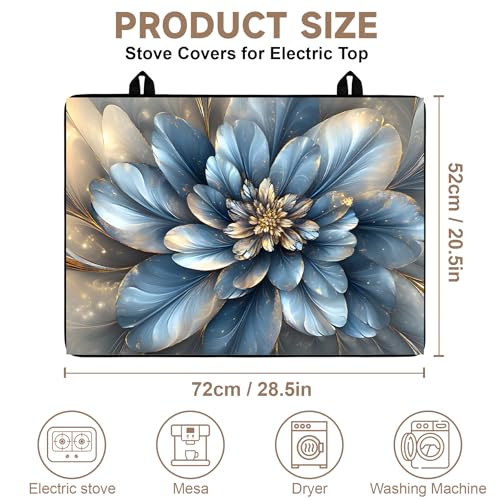 Image of Stove Guard Mat for Electric Stoves -Heat-Resistant Protector, Non-Slip Kitchen Counter Mat Stylish Kitchen Decor (J405)