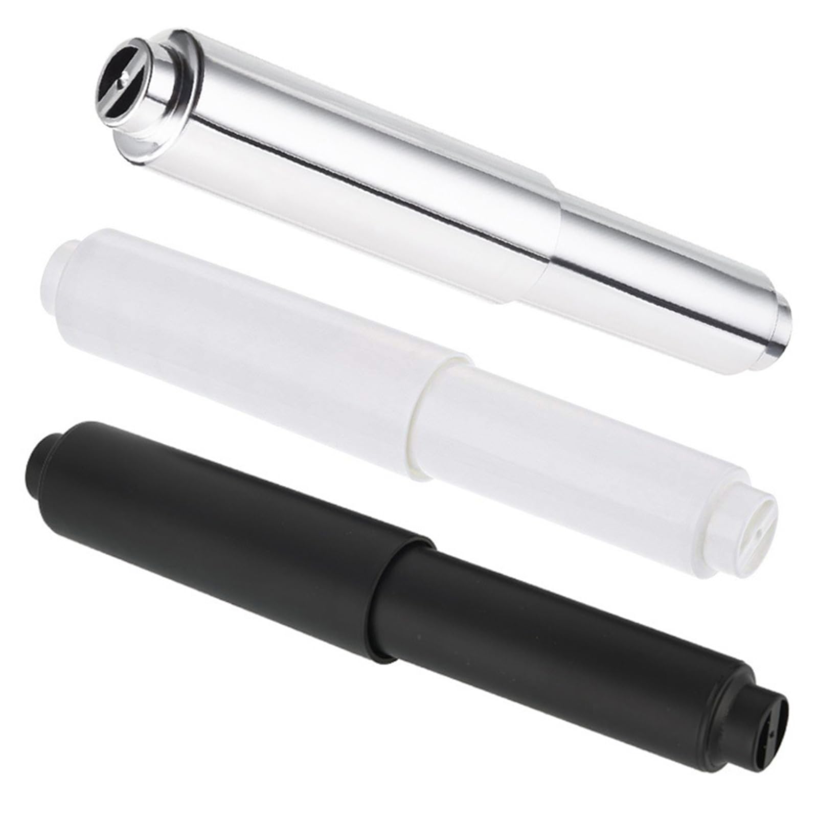 yanwuwa 3Pcs Universals Holder Replacement Rod Holder Insert Tissue Roller Bathroom Hardware Retractable Spindles