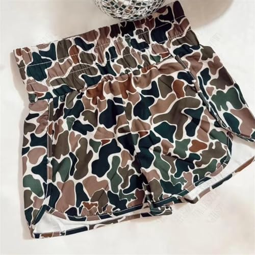Colorful Camo Boxer Shorts Women Summer Graphic Print Cute Shorts 2025 Trendy2