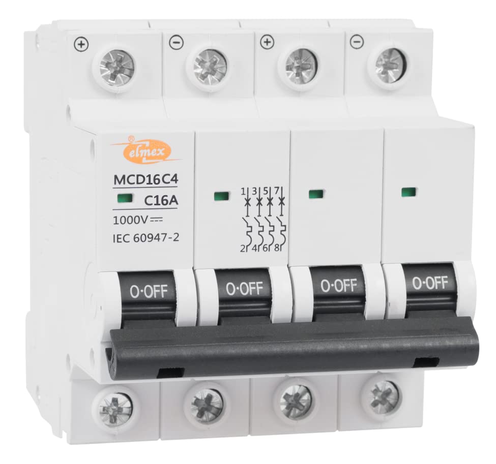 Elmex DC MCB, 16 Amp, 4 Pole suitable for Solar Application (B09X5P7S36) Amazon Price History, Amazon Price Tracker
