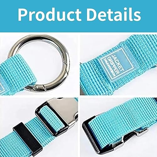 Oubfuuy 3pcs Add A Bag Luggage Strap Jacket Gripper Adjustable Suitcase Belt Straps Carry On Baggage Suitcase Straps Belts For Extra Bags Travel Attachment Accessories Blue