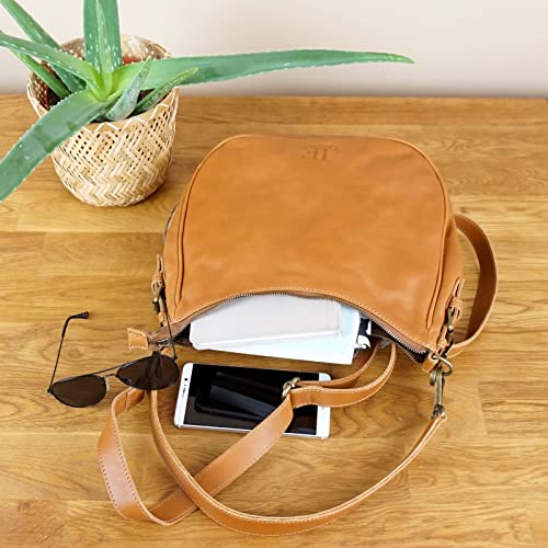 LECONI-Schultertasche-Henkeltasche-Damentasche-Umhaengetasche-natur-weiche-Ledertasche-Handtasche-Damen-Leder-30x27x11cm-LE0063 - sparfuchs24.io – Top Angebote, Tests & Preisvergleiche