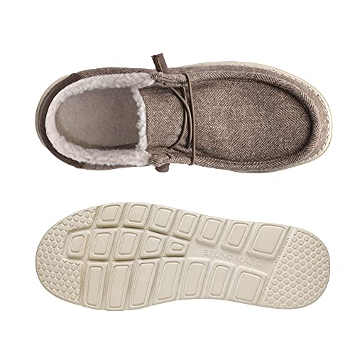 Bruno Marc Men's Slip-on Faux Fur Lined Loafers Casual Shoes2