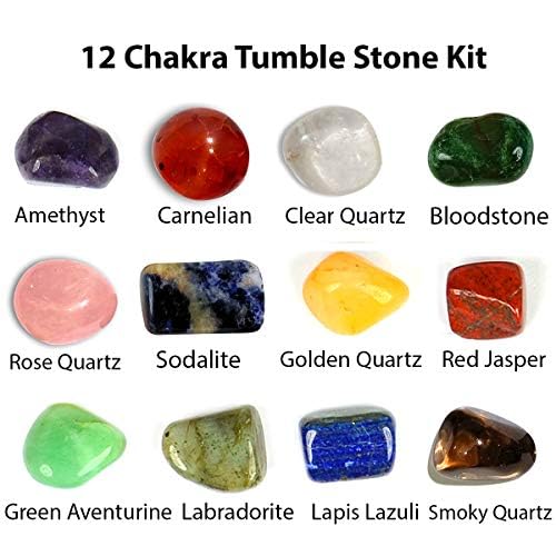 Image of Reiki Crystal Products Certified Natural Crystal Tumble Stone Kit | Multiple Crystal Stone Sets for Meditation, Reiki, Chakra & Spiritual Practices