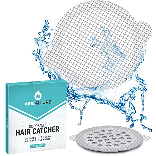 Comparison: Best Drain Catcher For Hair 8 Aire Allure, 25 Pack, Disposable Shower Drain Hair Catcher Mesh Stickers