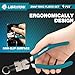 LIBRATON Snap Ring Pliers Set, 7-Inch Heavy Duty Internal/External Circlip Pliers Kit with Straight & Bent Jaw Tips, Spring-Loaded for Retaining Rings, Hoses, Gaskets, with Storage Case