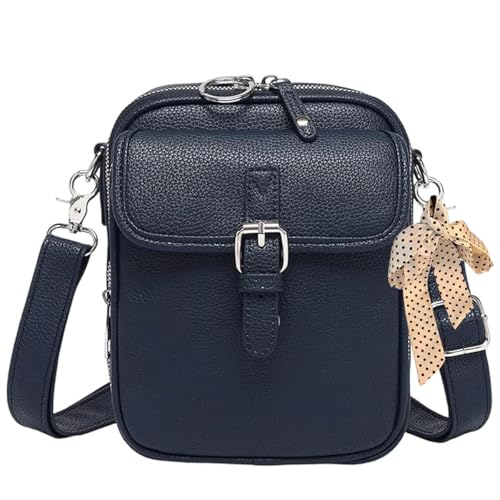 Image of Leather Crossbody Bags, Crossbody Leather Bag for women, Vintage Anti-Theft Messenger Shoulder Bags