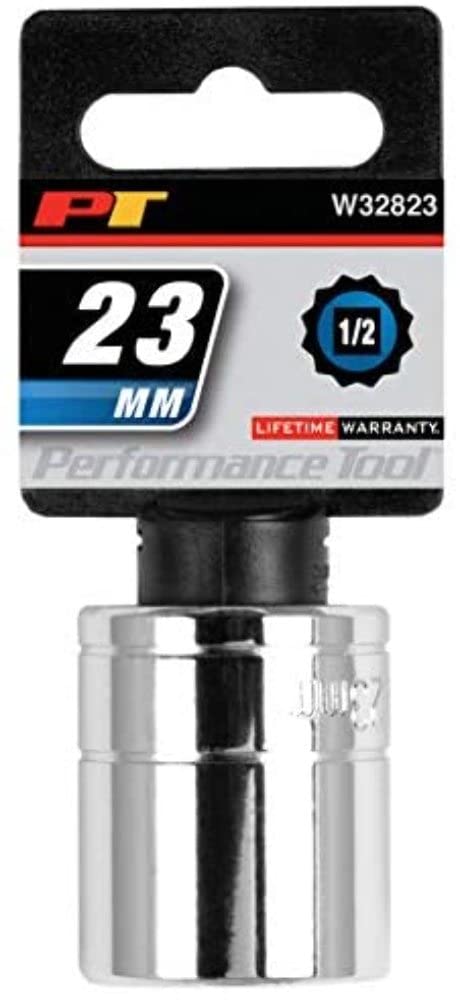 Performance Tool W32823 1/2 in. Drive 23 mm 12-Point Socket