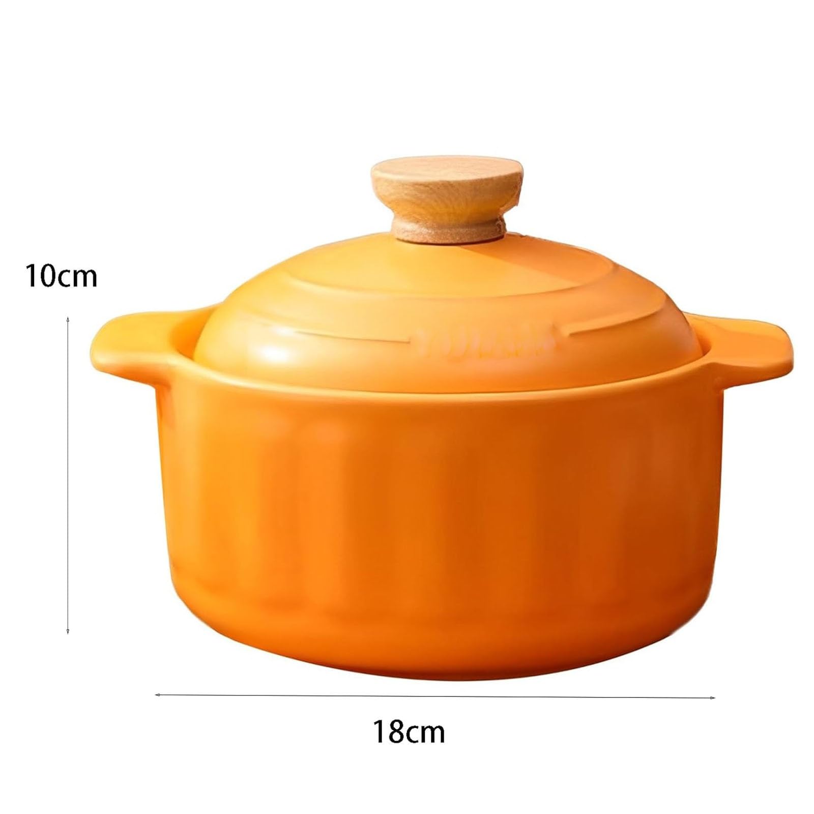 Odporny Na Wysokie Temperatury Gliniany Garnek Do Gotowania, Do Kuchenek Gazowych, Wielofunkcyjne Przybory Kuchenne(Beige,4.5L)