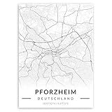 Murrano Metal Poster Metallbild Metallposter - Städte - 